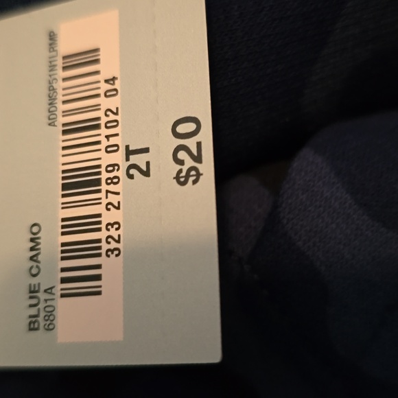 OKIE DOKIE TODDLER BOYS BLUE AND BLACK CAMO ZIPPERED JACKET SIZE 2T - Picture 7 of 10